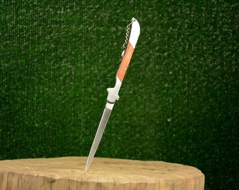 Pocket Knife Long Blade, Pocket Knife, Metal Handle Knife, Hand Made Knife, Gift Idea, Gardening Knife, Picnic Knife