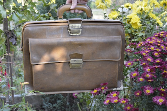 Leather bag - Messenger leather bag - Collectible