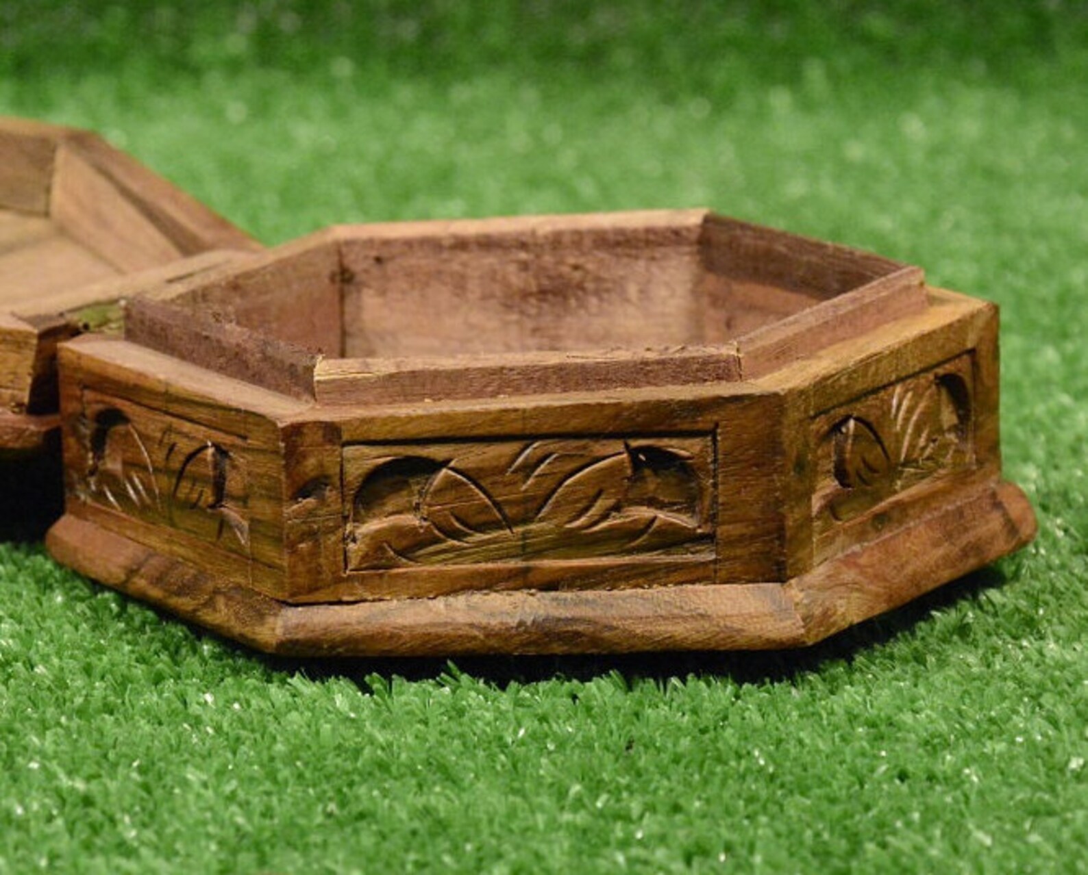 Vintage Hand Made Inlaid Wooden Jewelry Box Made of Walnut,rhomboid ...