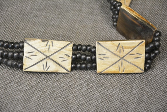 Ladies' belt - Hand made belt - Cow horn - Hippie… - image 3