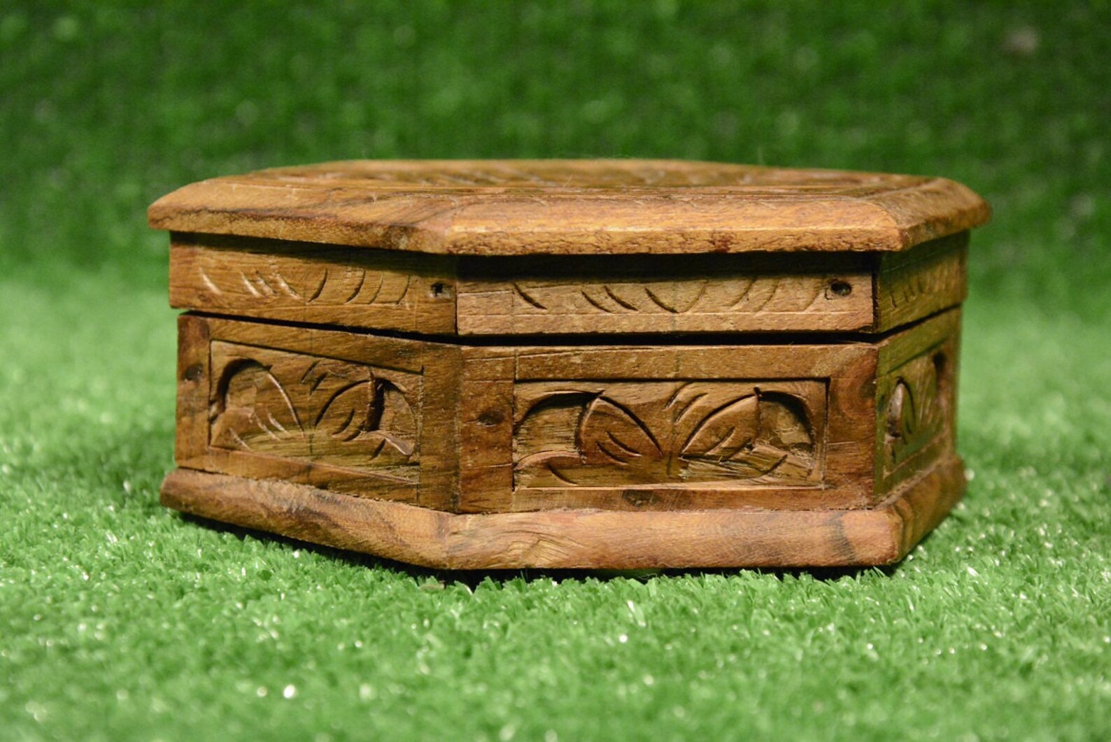 Vintage Hand Made Inlaid Wooden Jewelry Box Made of Walnut,rhomboid ...