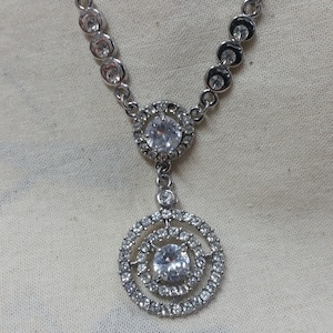 Medallion with beads - Vintage medallion - Ladies vintage medallion - Medallion with stones - Art medallion - Medallion for ladies -