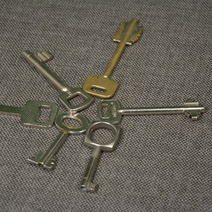 Vintage Schlüssel - 6er Set - Alte Schlüssel aus Metall - Vintage rustikale Schlüssel - Rustikales Dekor - Rustikales Set - Retro Schlüssel