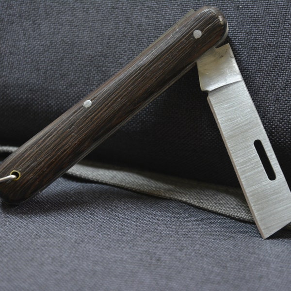 Pocket Knife, Wood Handle Knife, Hand Made Knife, Handmade wooden handle, Knife for grafting, Gardening knife