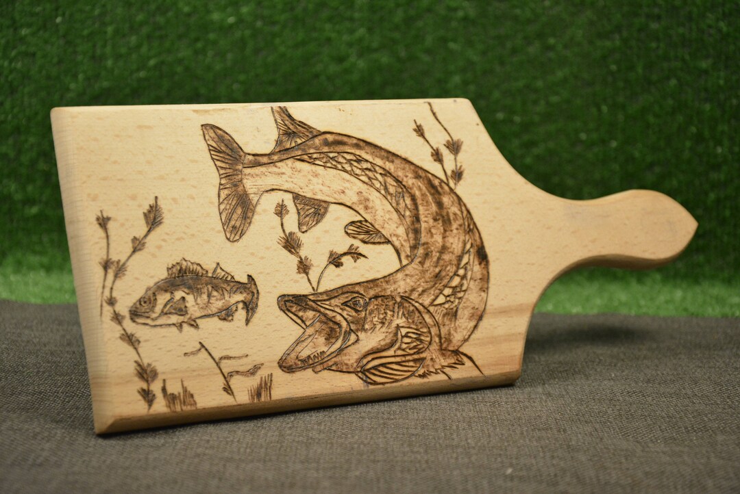 Cutting Board Handmade Pyrographic Manual Pyrographic Etsy