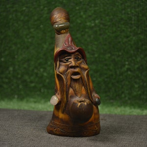 Pipe - Pipe of a horn - Hand made pipe - Wood pipe -Semi Precious stone cios - Ritual pipe - Unique pipe - Horn face - Unique pipe