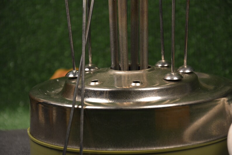 Vintage electric grill Vintage kitchen accessories Electric grill with skewers Grill with skewers Green vintage grill