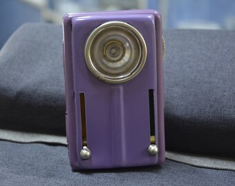 Lanterna de sinalização - Lanterna de bolso não utilizada - Tocha militar - Verde vintage - metal vintage - Lanterna de bolso de acampamento - 3 cores dos anos 1970