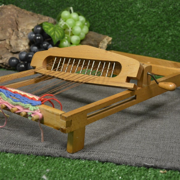 Wooden loom - Mini loom - Vintage wood loom - Loom Toy - Rustic decor - Vintage Weaving Loom - Wooden Weaving Loom