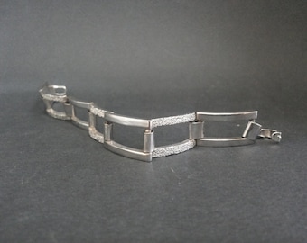 Vtg 80s Silver Tone Circle Chain Bracelet - Etsy