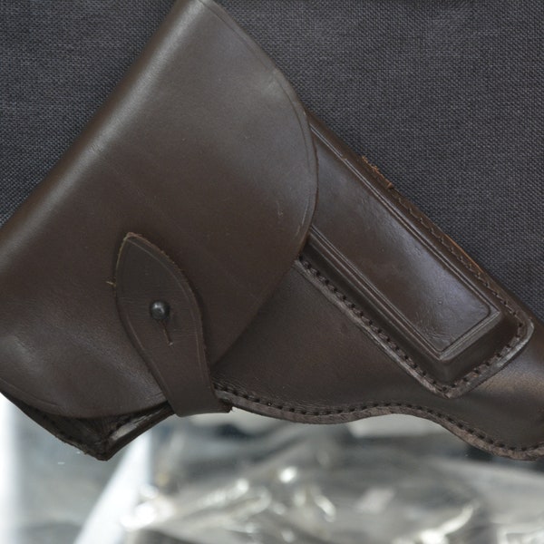 Holster voor Makarov - Leather Holster - Brown Natural skin - Brown Holster - New Holster - Ongebruikt