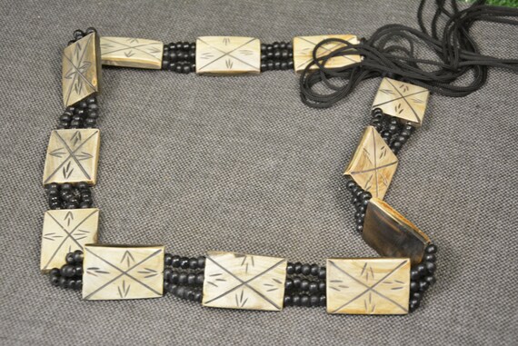 Ladies' belt - Hand made belt - Cow horn - Hippie… - image 2
