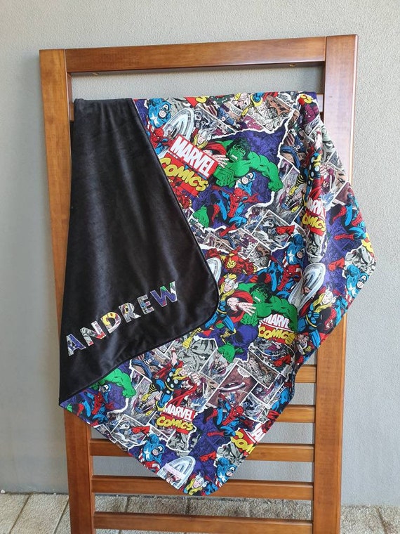 Marvel Blanket Spider Man Blanket Thor Blanket Iron Man Etsy