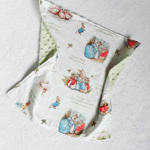Peter Rabbit Baby Blanket Beatrix Potter Nursery Minky Etsy