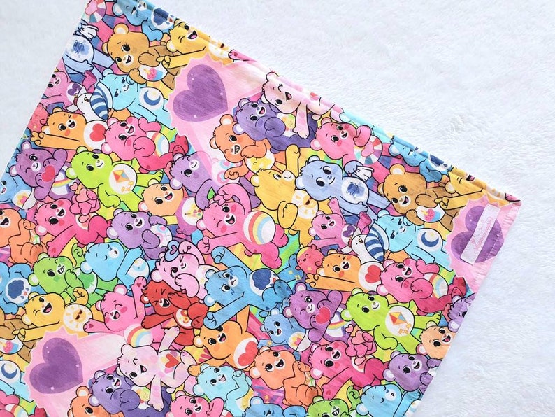Care Bear Blanket Care Bears Blanket Lovey Blanket Minky Etsy