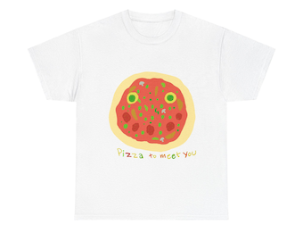 Funny Pizza T-Shirt | Cute Food Graphic Tee for Pizza Lovers | Unisex Cotton Tee, Casual Wear, Gift for Foodies, Pizza Party Shirt