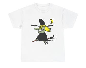 Camiseta de Halloween de bruja malvada, disfraz, ropa de Halloween, camiseta espeluznante, camiseta gráfica unisex