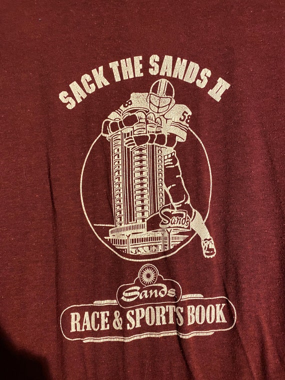 Vintage Las Vegas "Sand's Race & Sport Book" T-Sh… - image 2