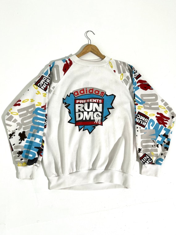 Vintage 1980's Adidas Presents: Run DMC Crewneck S