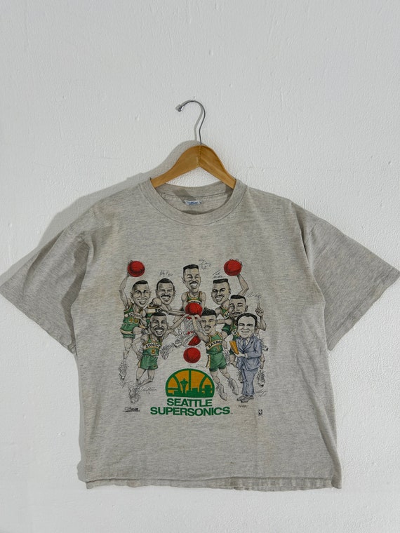 Vintage Seattle SuperSonics Big Head Salem T-Shirt