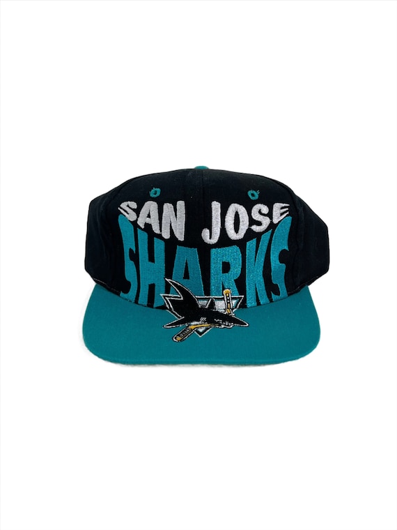 Vintage 1990's San Jose Sharks LOGO 7 Snapback Hat