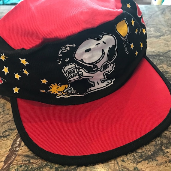 Snoopy  lets party 80"s painer cap deadstock