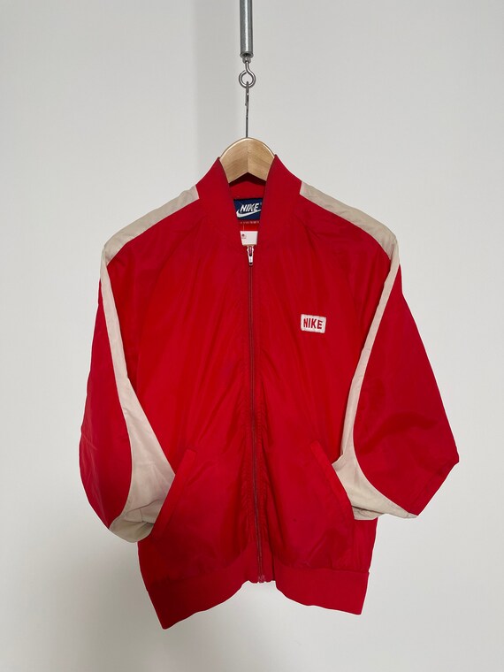 90'S Nike Windbreaker Men's Size L Vintage polyester navy blue type Vintage Second Hand