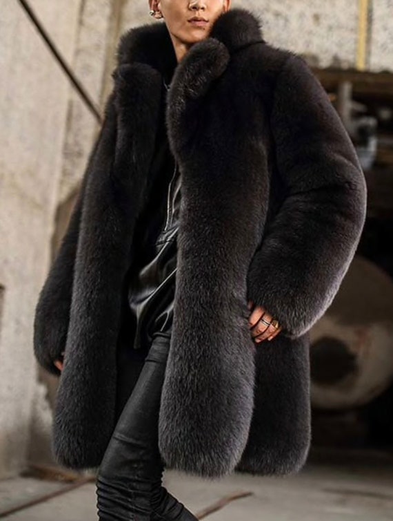 Mens Fur Coat Fox Jacket Real Caat Hong Kong Mens Fur Coat Fox Jacket Real, Genuine Fur Coat Mens