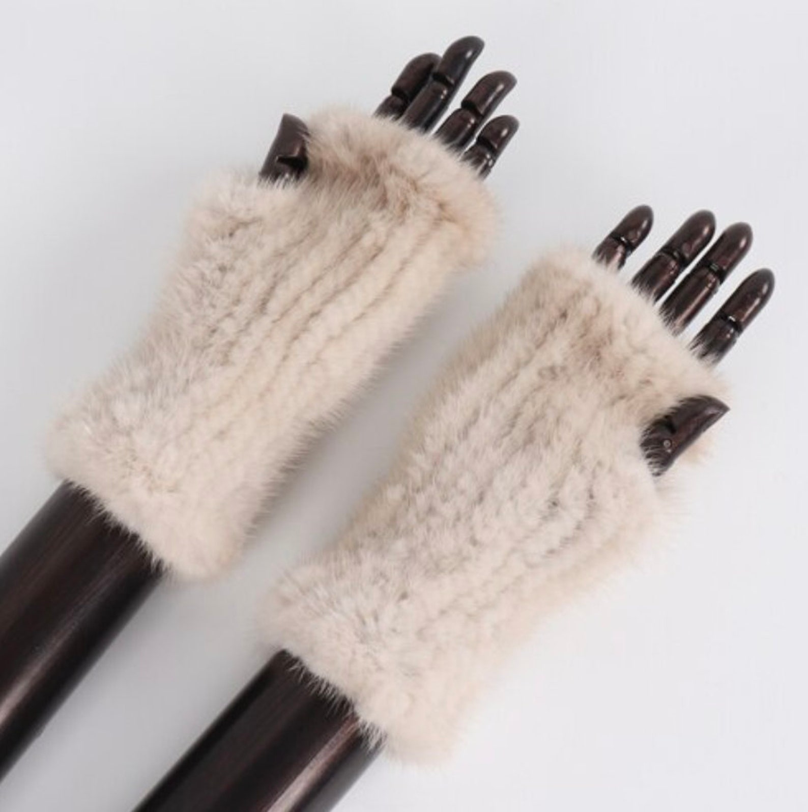 Genuine Mink Fur Hand Warmers Real Fur Gloves. Etsy