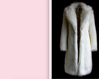 White Faux Fur Coat - Etsy