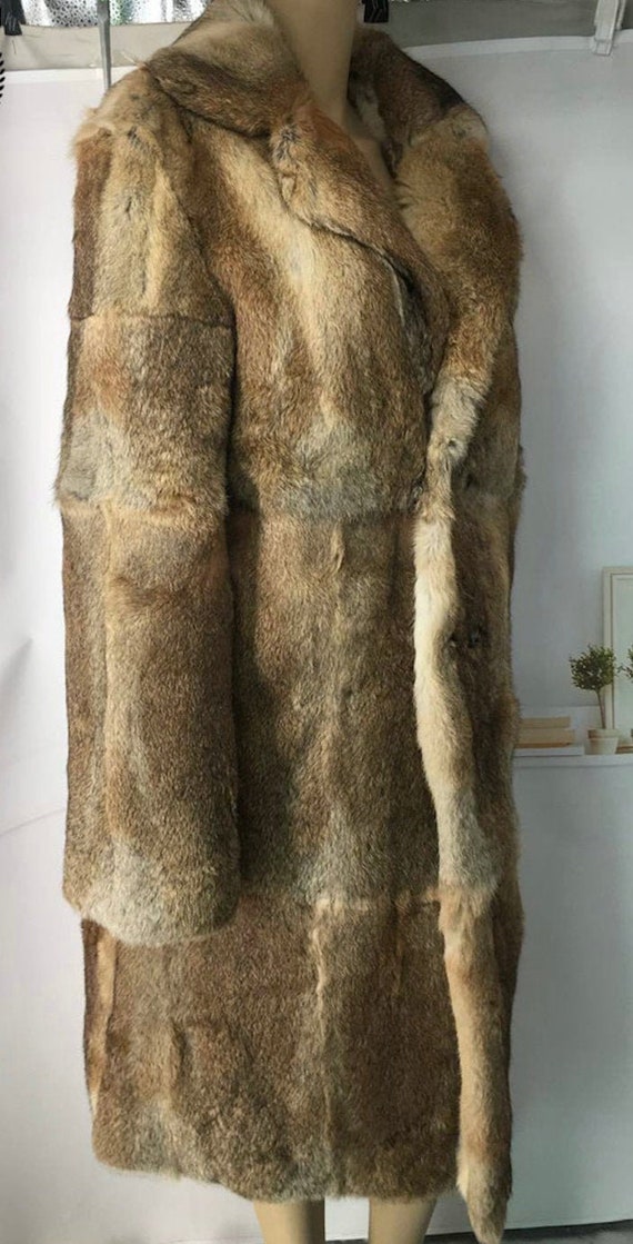 men's rabbit fur coat