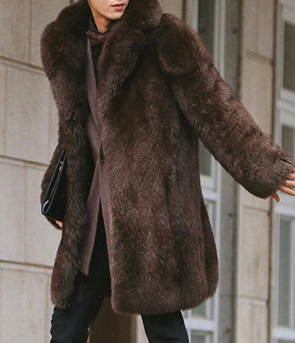 Mens Fur Coat Fox Jacket Real Mens Fur Coat Fox Jacket, Real Fur Coats Men