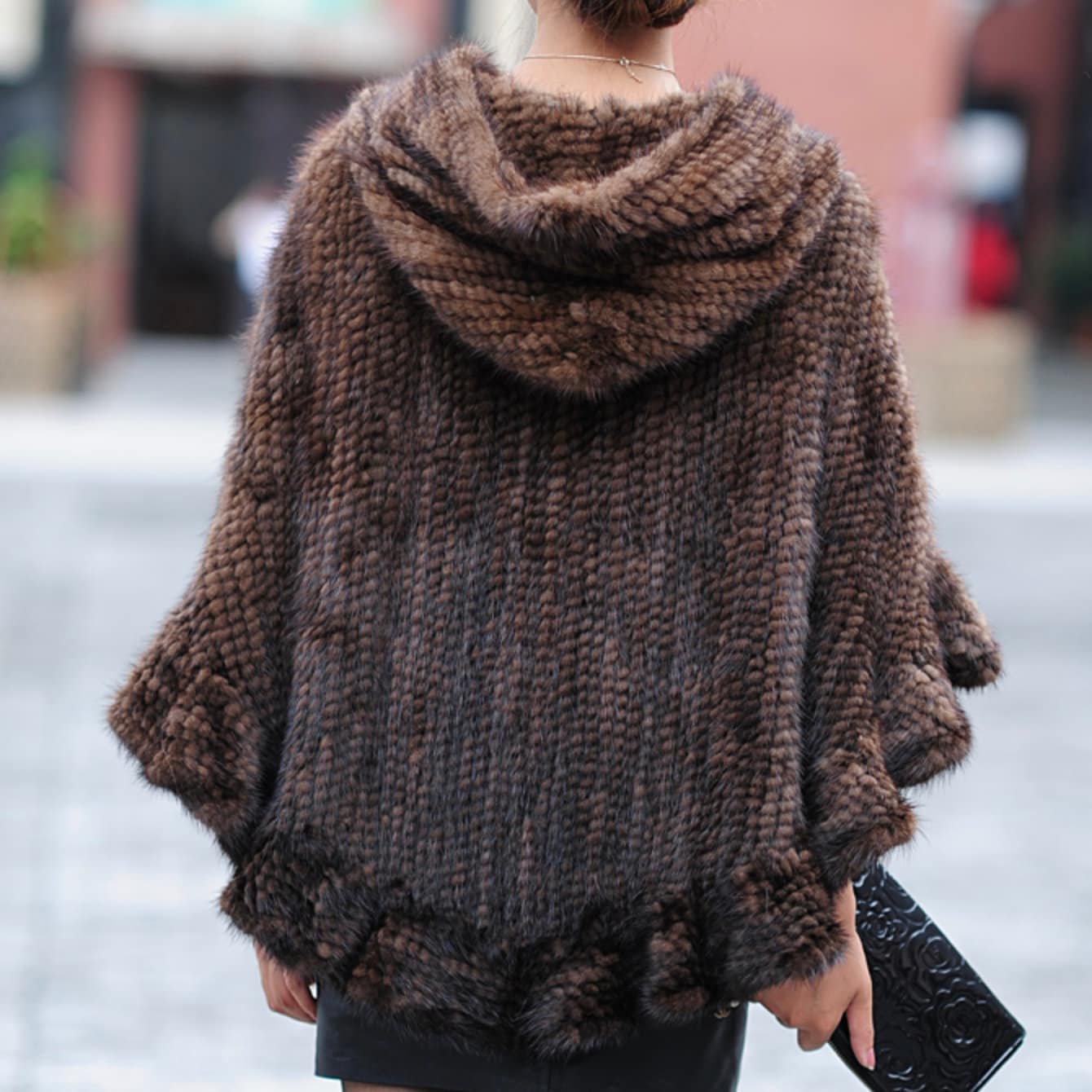 knitted mink jacket