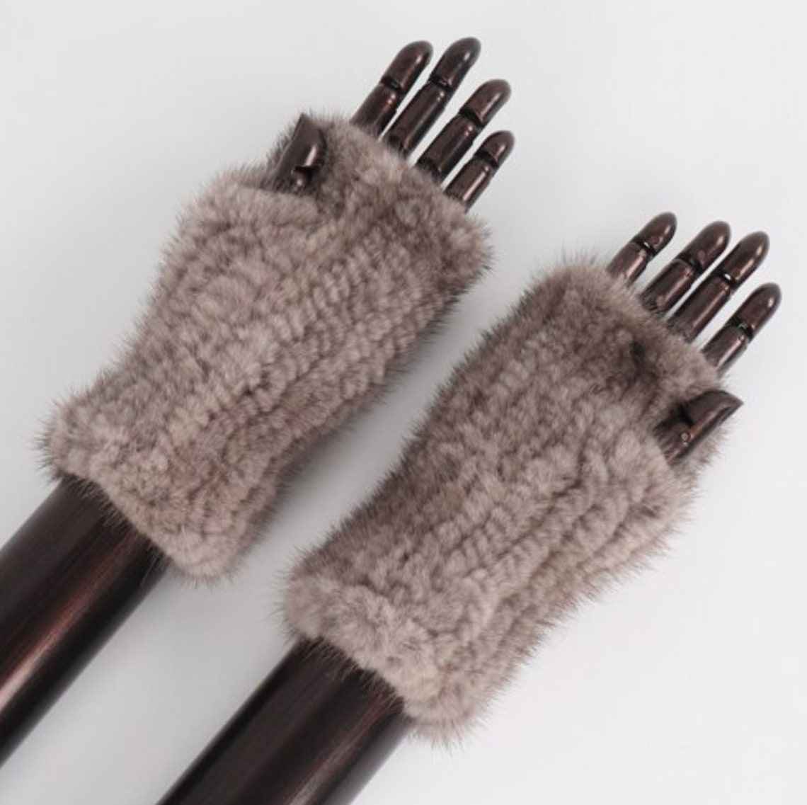 Genuine Mink Fur Hand Warmers Real Fur Gloves. | Etsy