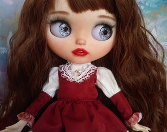 Custom Blythe Doll OOAK Blythe Red Riding Hood Doll by Daniela Mar