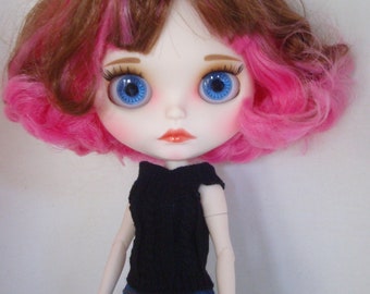 Blythe doll mate face RBL Jointed body Pink hair + hands