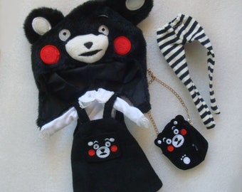 Blythe Clothes Set Blythe Doll Panda Outfit Blythe Dress Shirt Socks Hat Bag