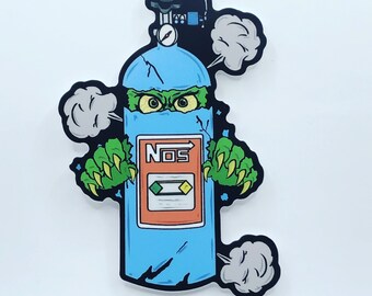 NOS Monster 3” premium vinyl decal