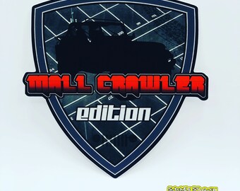 Mall Crawler Edition Jeep 4” Premium Vinyl Sticker - Pair