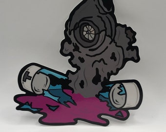 Automotive “T”virus turbo decal