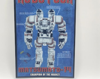 RobotJox sticker - 4” Matsumoto-14 blueprint from Robot Jox