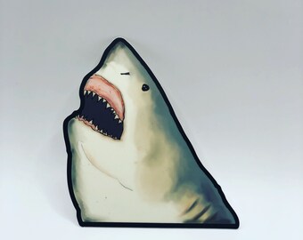 Great white shark - 3” vinyl sticker