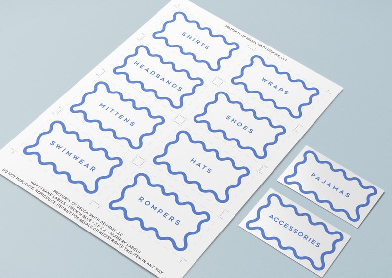 PRINTABLE NURSERY LABELS Baby Storage Labels Infant Organization Labels