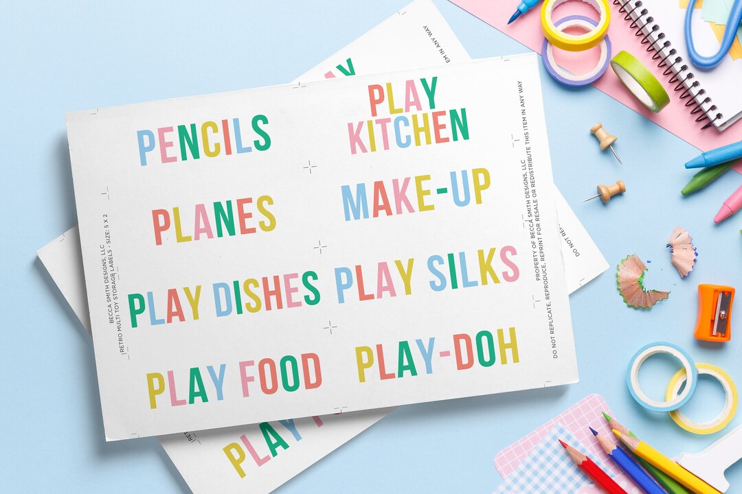 TOY STORAGE Labels | Printable | Playroom Labels | Toy Organization ...