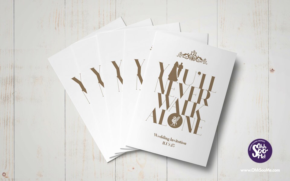 Liverpool FC Themed Wedding Invitation Etsy