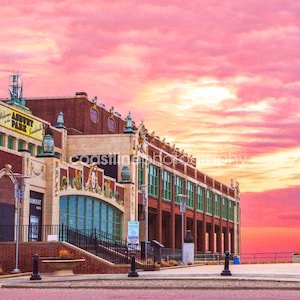 Asbury Park, Jersey Shore Prints, Sunrise Photography, New Jersey, Convention Hall, Fine Art Print, Beach Home, Asbury Park Photography