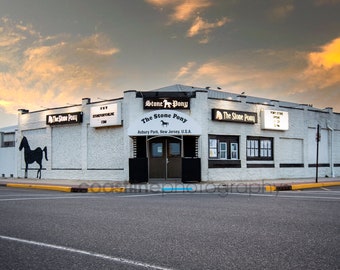 Asbury Park, Stone Pony, Street View, New Jersey, Photographie d'Asbury Park, Côte du New Jersey, Décoration d'intérieur côtière, Décoration d'intérieur de plage