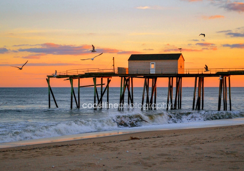 Belmar, New Jersey, Jersey Shore, Jersey Shore Art, Beach Prints, Beach Home Decor, Coastal Home Decor, New Jersey Gifts image 1