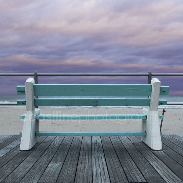 Bench, Boardwalk, New Jersey Shore, Jersey Shore, Summer, Beach, Beach Photography, Beach Prints, New Jersey Beaches, Art Prints