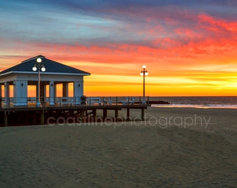 Photographie du lever du soleil, Avon NJ, impressions de plage, photos de la côte du New Jersey, été, plage, photographies de plage, impressions de plage, impressions océan, impressions couleur